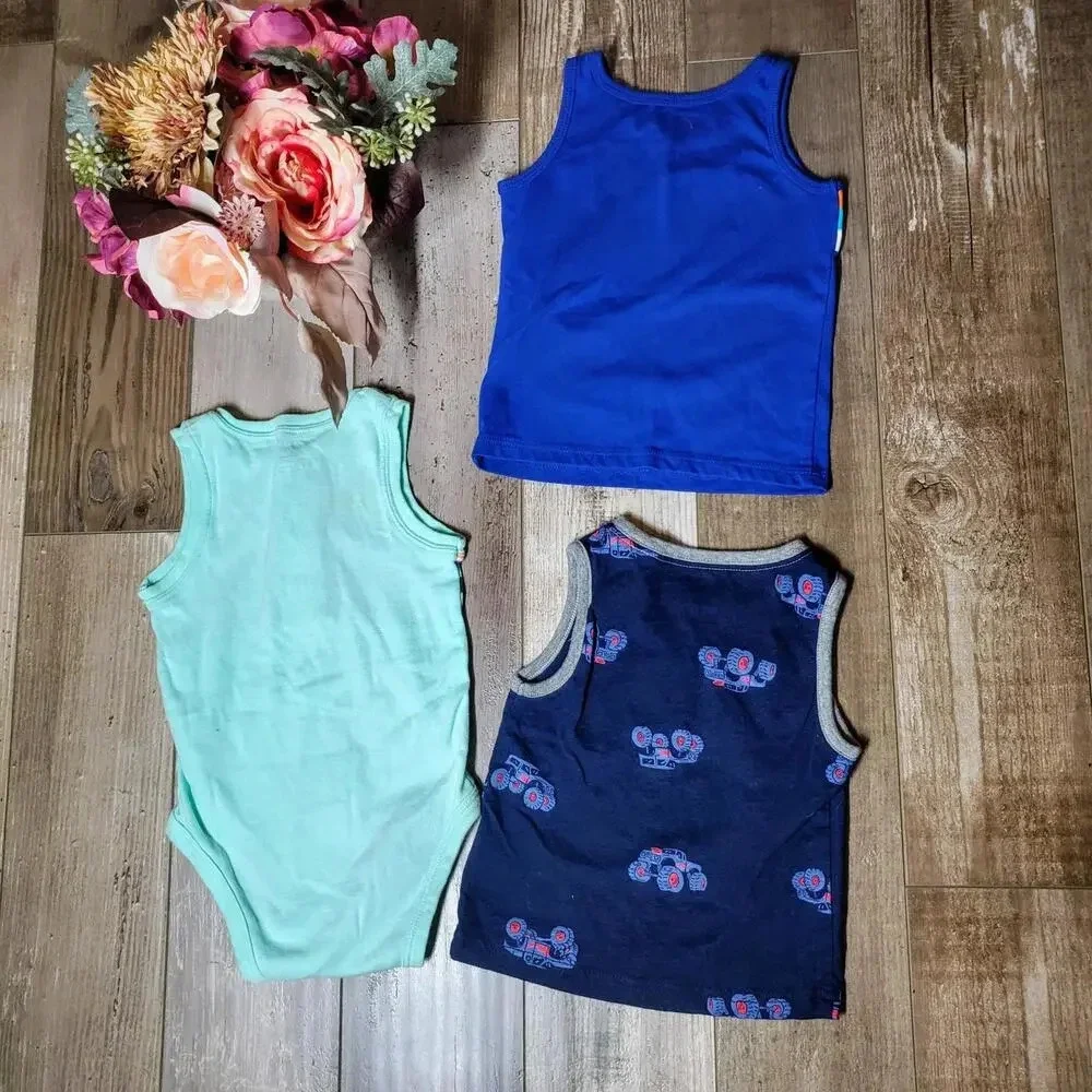 Carter's & Garanimals 12m Baby Boy Tank Top Bundle NWOT